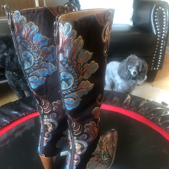 Embroidered boots Rockwell Tharp size 37 Eur - Picture 2 of 4
